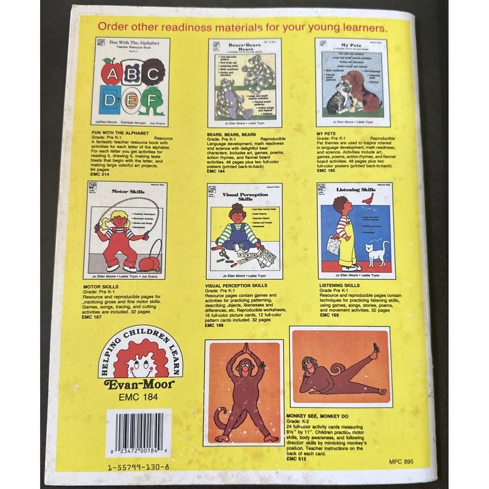 Vtg Bears, Bears, Bears: A complete Unit for the Busy Teacher  Level: Pre K-1